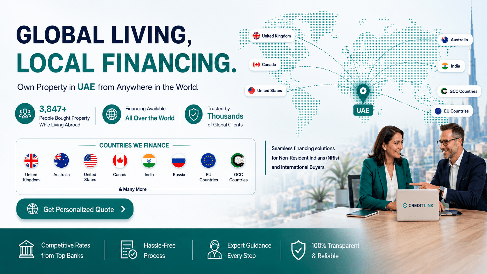Countries We Finance - Global UAE property financing