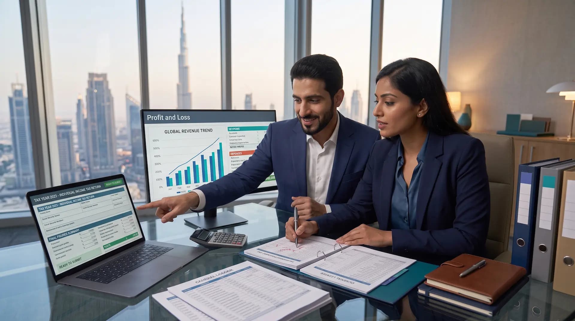Credit Link tax experts preparing a Corporate Tax return for submission