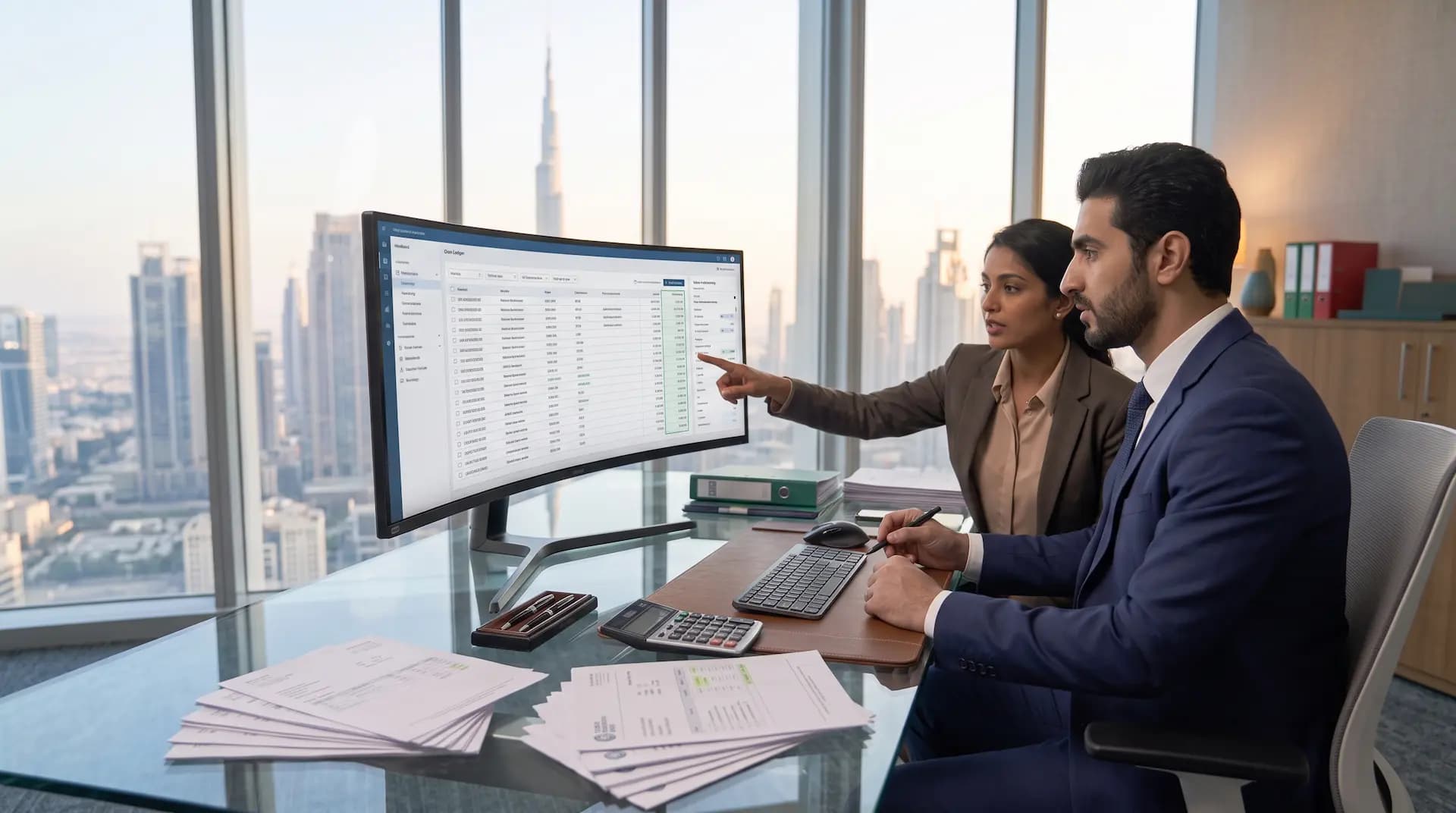 Credit Link VAT experts checking ledger entries before VAT return submission