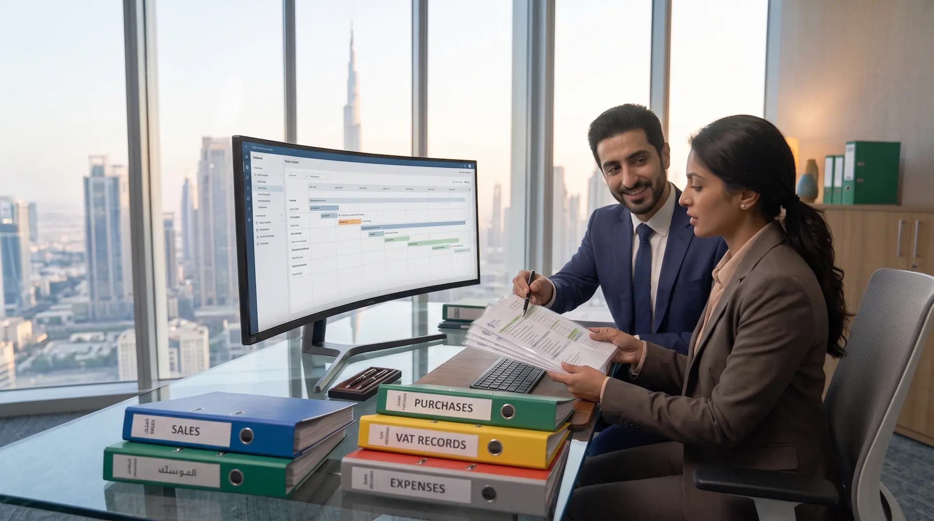Organised VAT records for sales, purchases and expenses ahead of the next return